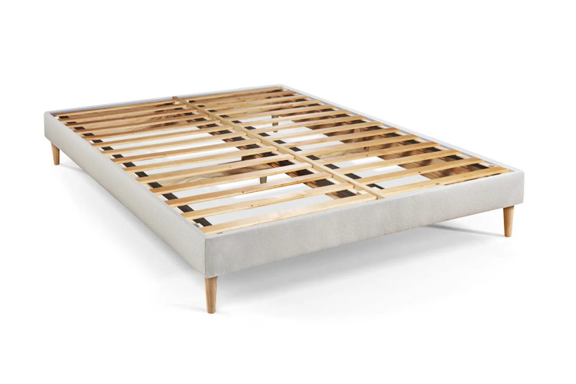 Ensemble Matelas Sommier 140x200 cm - Sommier Blanc (en kit) - Le Délicat