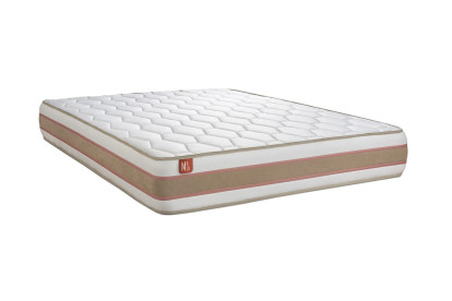 Matelas 200x200 cm Ressorts ensachés et Mémoire de forme - Le Délicat