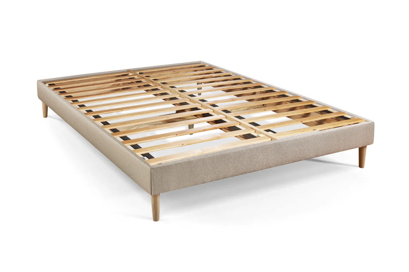 Ensemble Matelas Sommier 180x200 cm - Sommier Beige (en kit) - Le Paisible