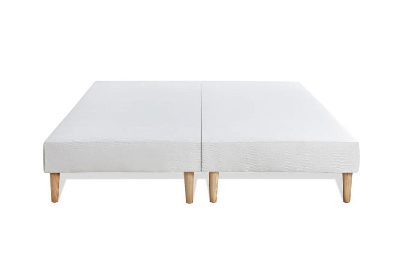 Pack lit complet 200x200 cm - Matelas + 2 Sommiers Blancs + 2 oreillers + Couette - Le Doux