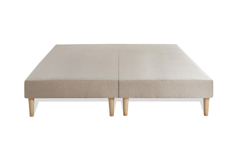 Ensemble Matelas Sommier 200x200 cm - 2 Sommiers Beige - Le Tendre